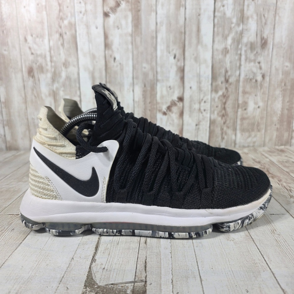 Nike KD 10 Oreo Black White Basketball Shoes 897815-008 Mens 8 Womens 9.5